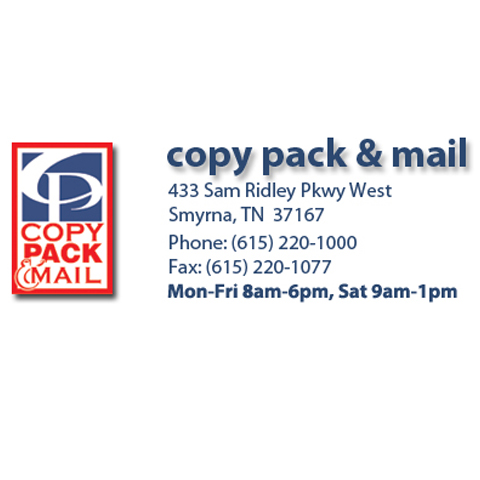 Copy Pack & Mail - Smyrna, TN - Logo
